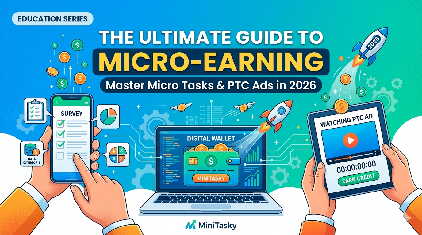 The Ultimate Guide to Micro-Earning: How to Master Micro Tasks and PTC Ads in 2026