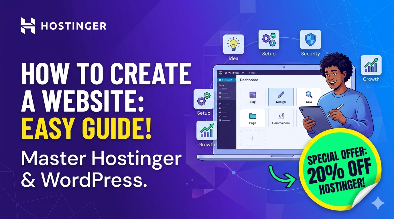 The Ultimate Step-by-Step Guide to Launching a Professional Website or Blog (Plus an Exclusive 20% Discount!)